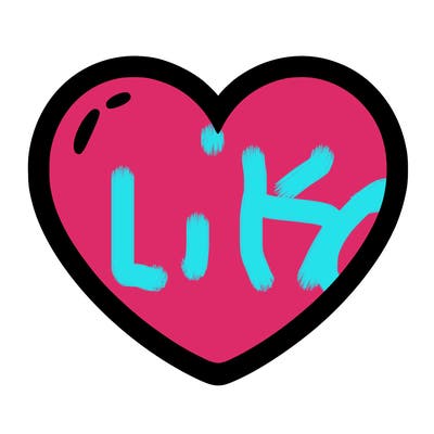 a blank heart