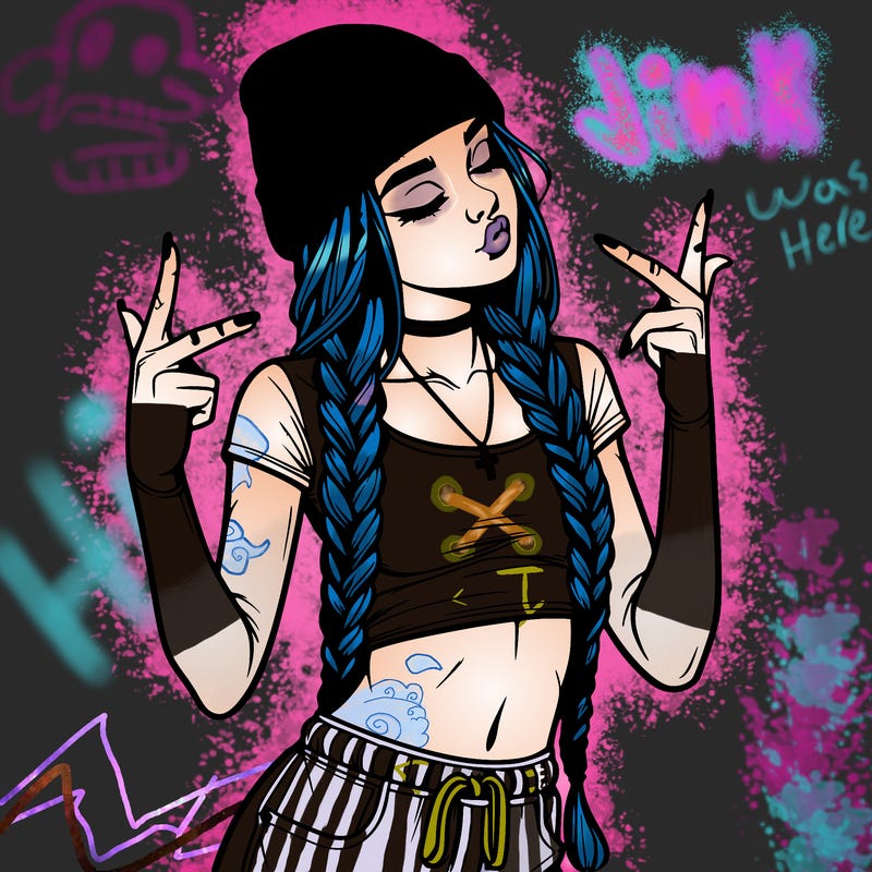 realistic teenage girl with braids and a beanie and crop top doing 🫶🏼