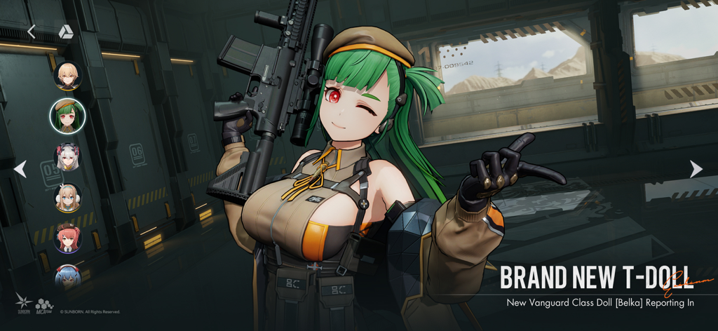 Belka the Vanguard Class T-Doll in Girls Frontline 2 Exilium