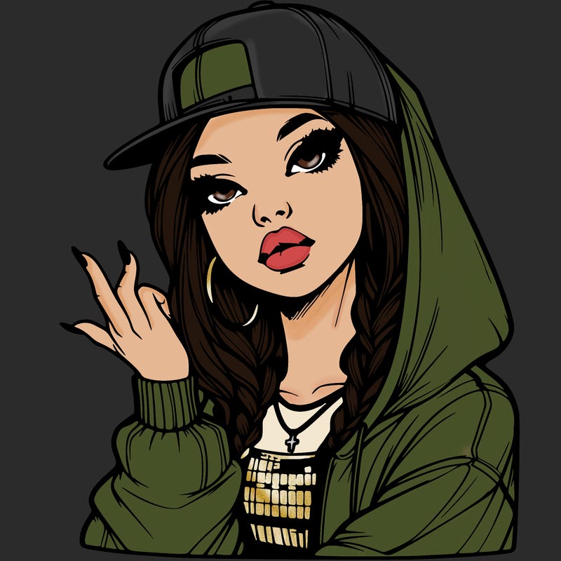 realistic hip hop girl