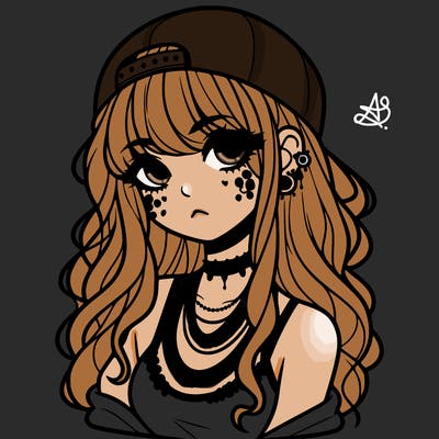 scene girl aesthetic