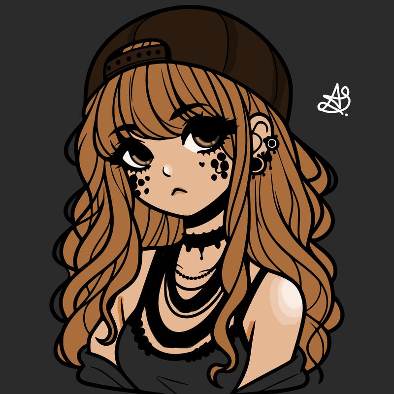 scene girl aesthetic