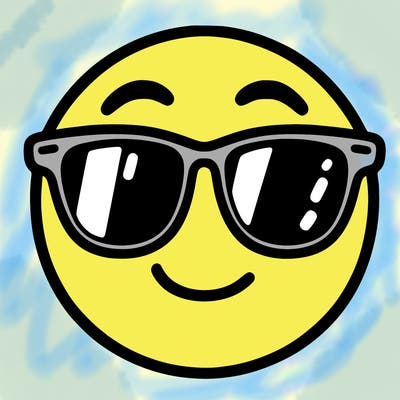 emoji with sunglasses