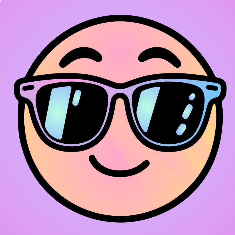 emoji with sunglasses