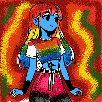 girl in a cute crop top