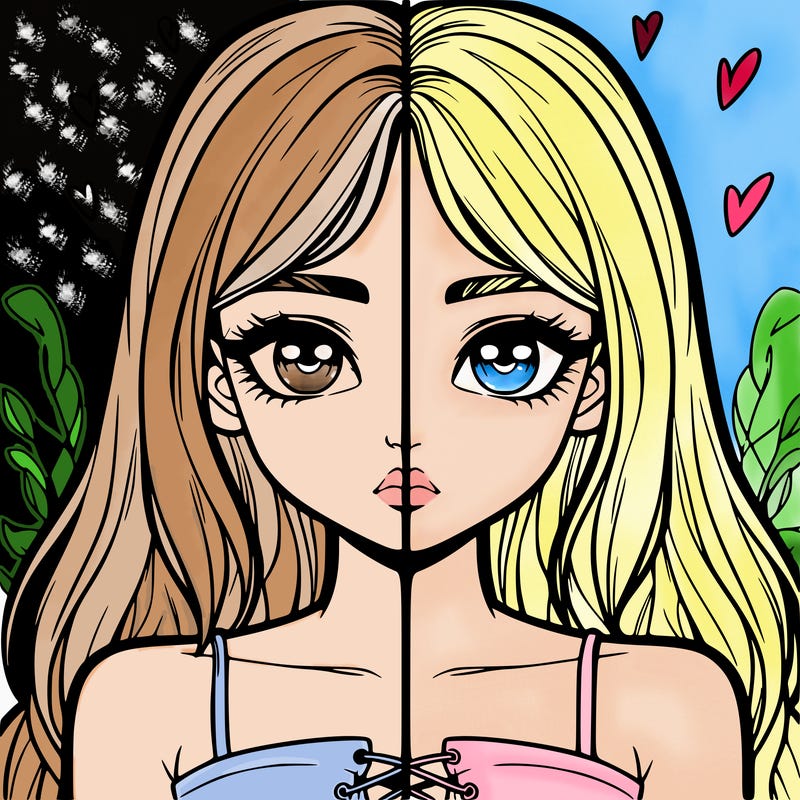 realistic girl split