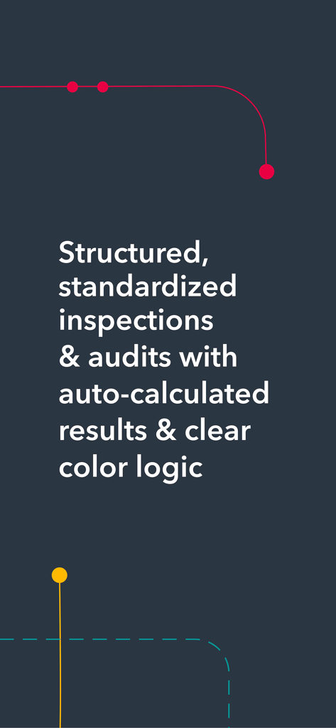 Pivot88 - Promotional screen for Pivot88 showing structured and standardized inspections with auto-calculated results.