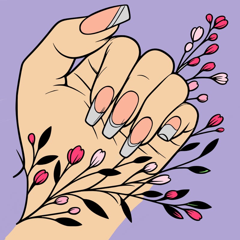 nails with french tip