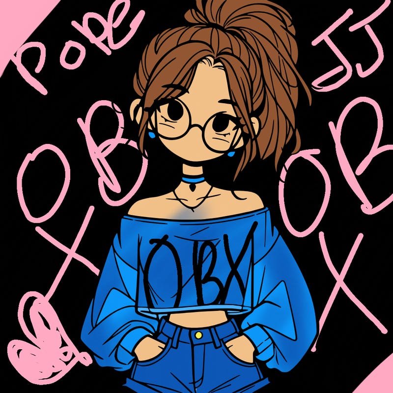 girl with a messy ponytail glasses a baggy crop top and jean shorts