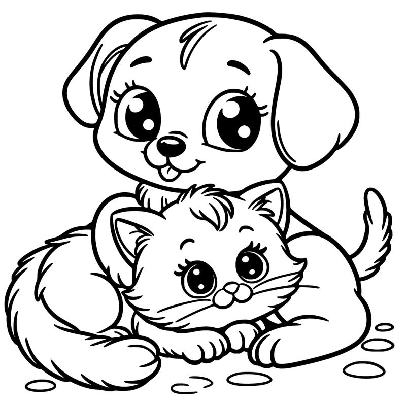kitten and puppy
