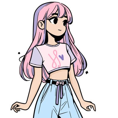 girl in a cute crop top