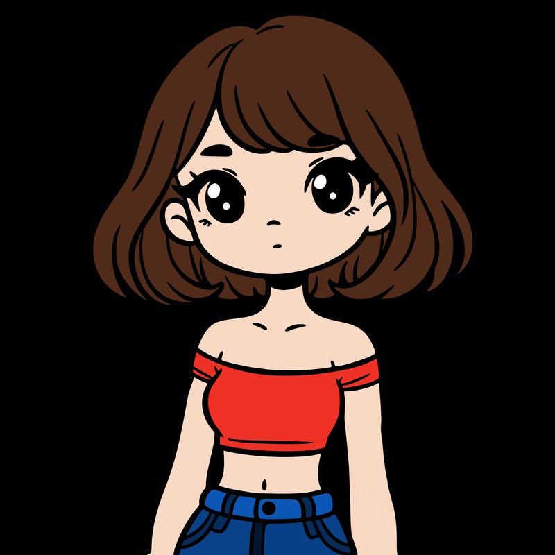 girl in a cute crop top