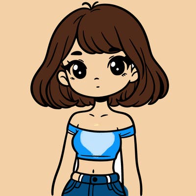 girl in a cute crop top