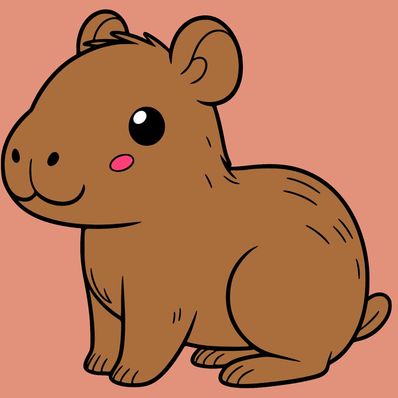 cute cute capybara