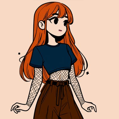 girl in a cute crop top