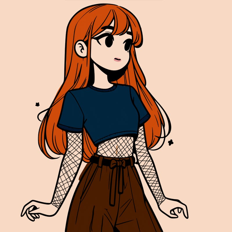 girl in a cute crop top