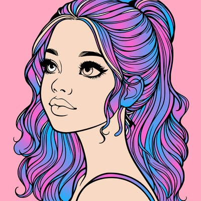 beautiful realistic girl