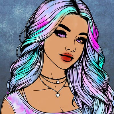 detailed realistic girl