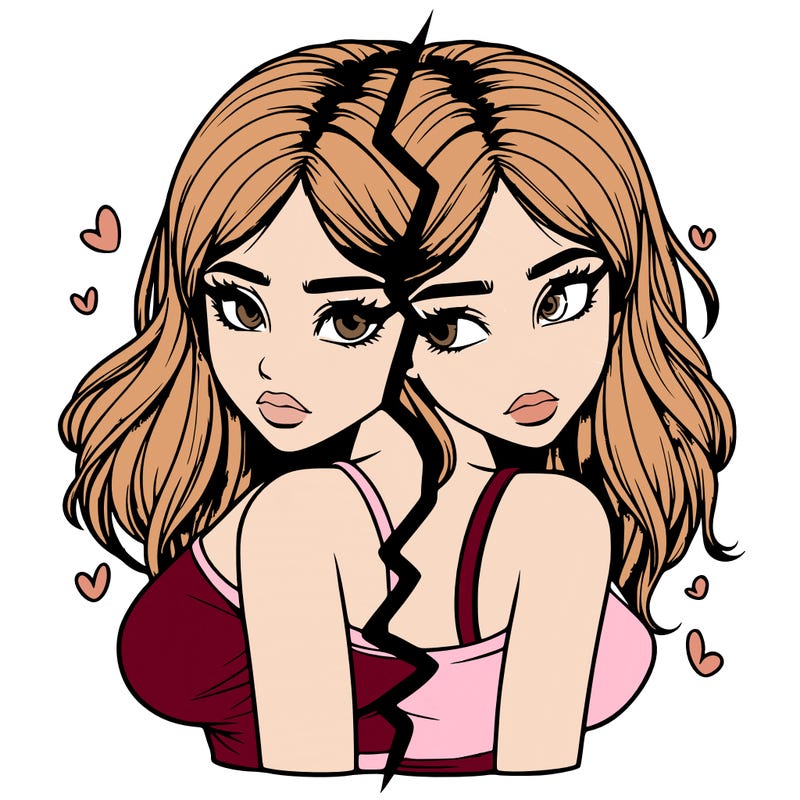 realistic girl split