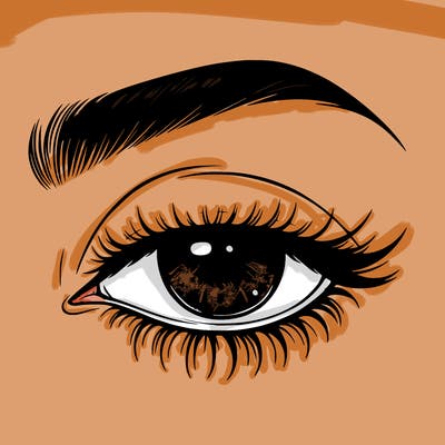 eye closed realistic