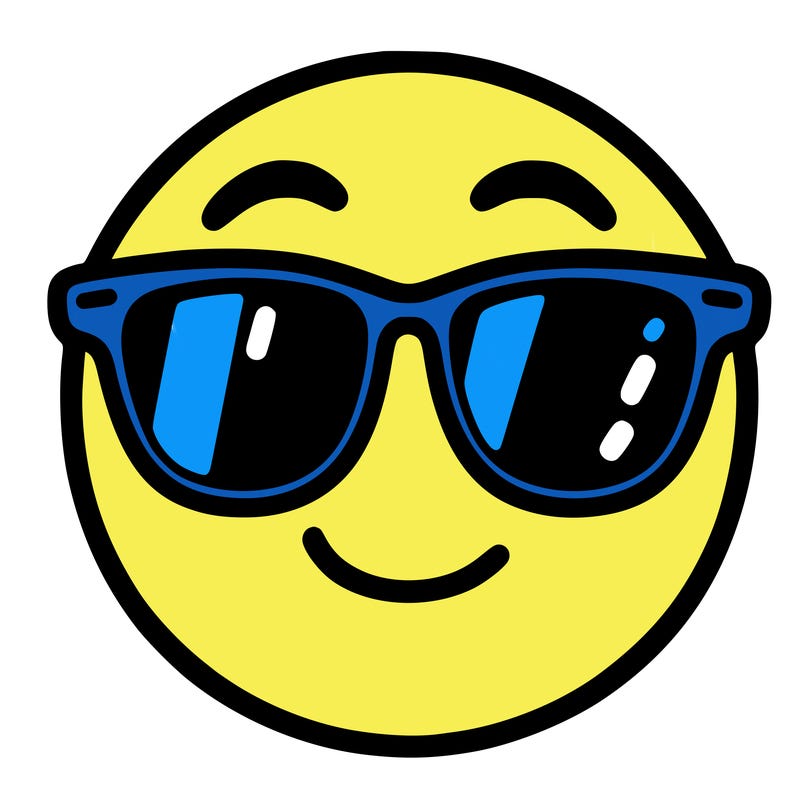 emoji with sunglasses