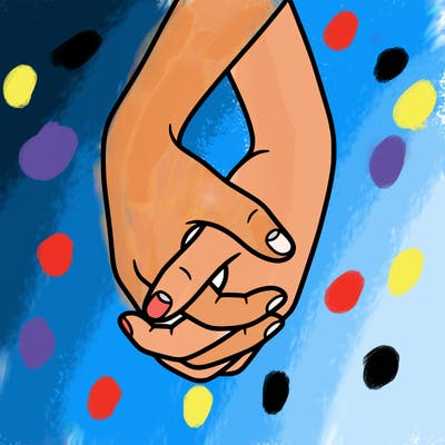 hands in shape of heart