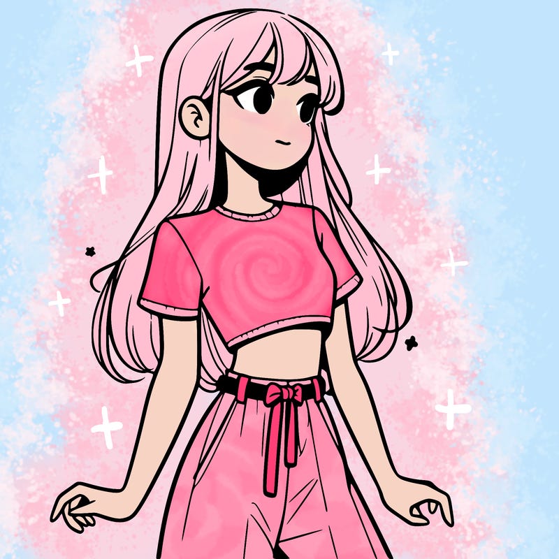 girl in a cute crop top