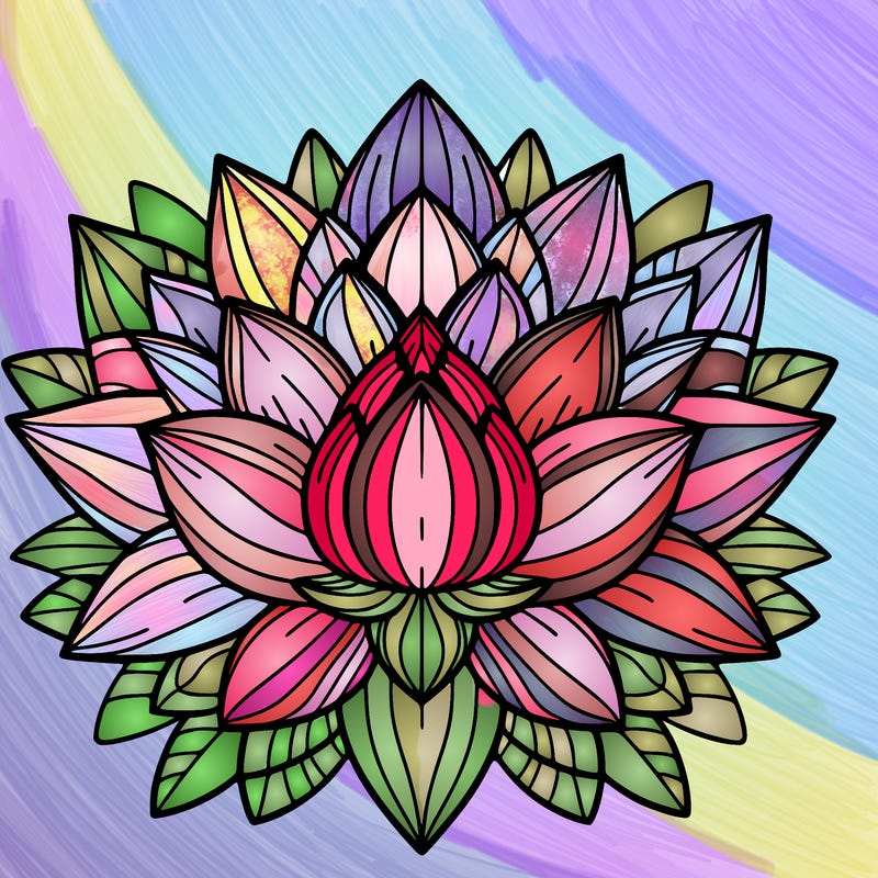 lotus flower mandala