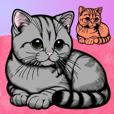 realistic cat