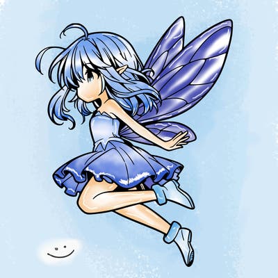 manga fairy flying