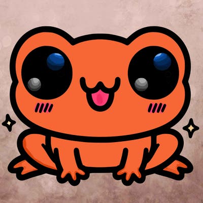 kawaii frog