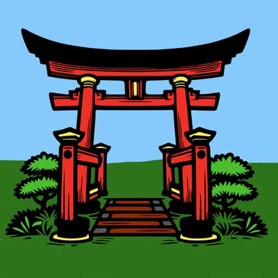 japanese torii gates