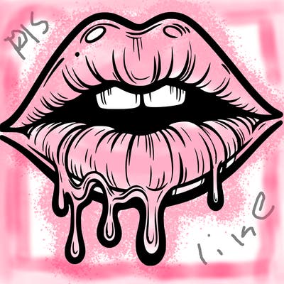 lips that look realistic and drip