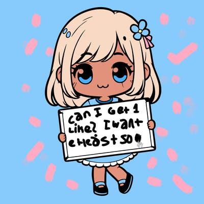 a cute girl holding a blank sign