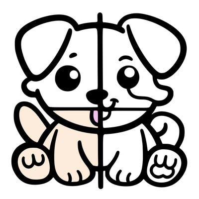 split into fourths dog