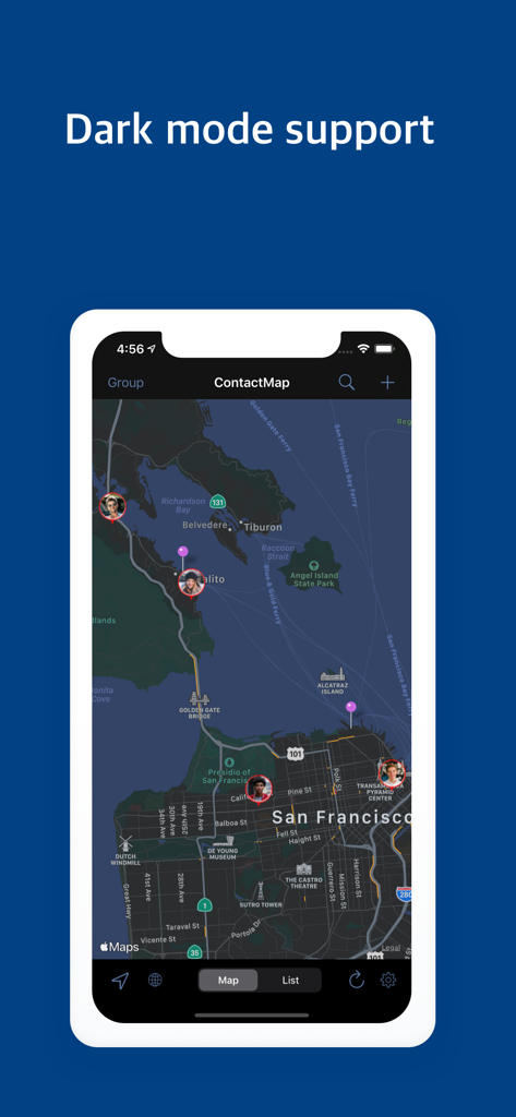 Contacts Map: territory manage - Business App | MWM