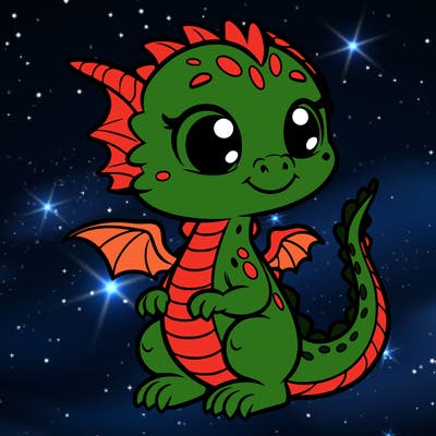 a cute dragon