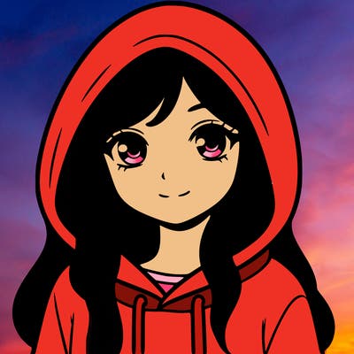 girl in hoodie
