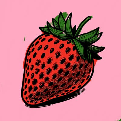 realstic strawberry