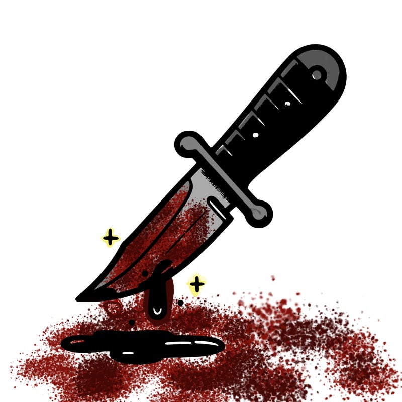 knife with blood