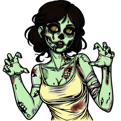 realistic zombie girl