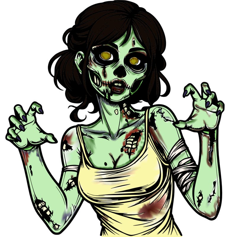 realistic zombie girl