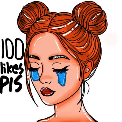 woman with hair buns