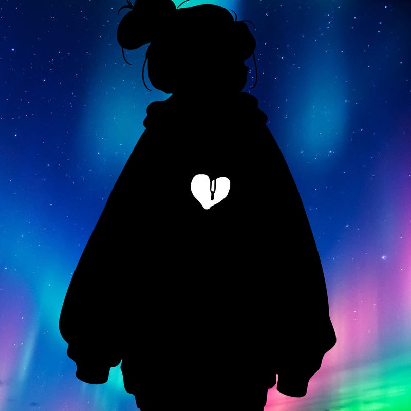 realistic girl with a oversized sweatshirt on and a bun