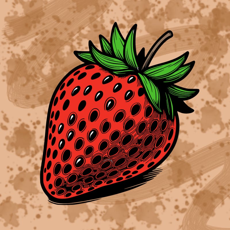 realstic strawberry