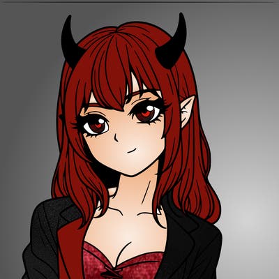 realistic devil girl