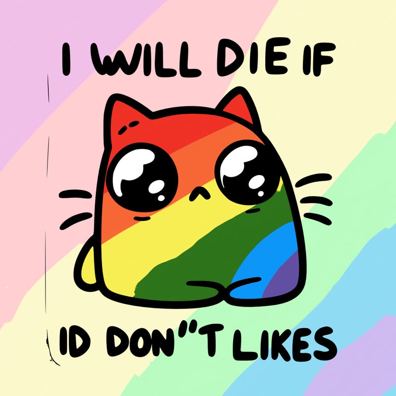 a cat that will die if we don’t get 10 likes