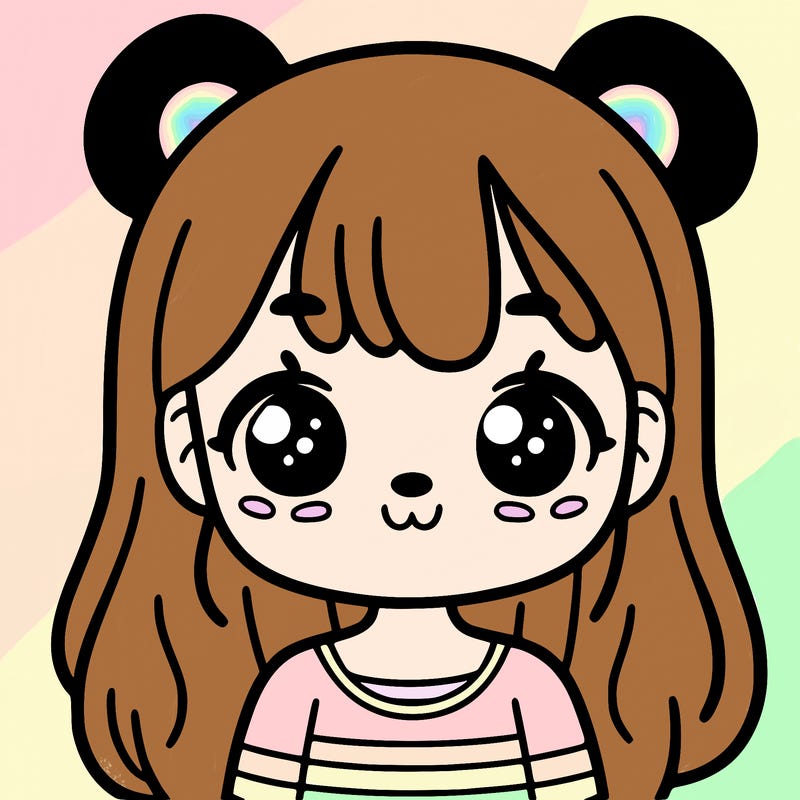 girl with panda ears