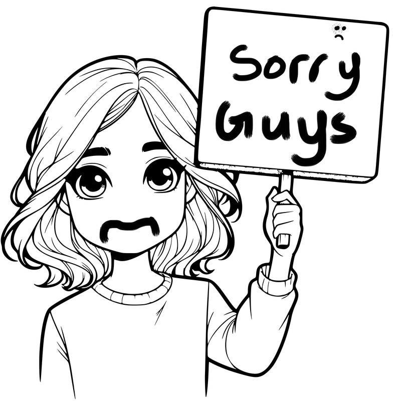 realistic girl holding up a sign