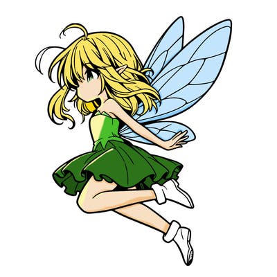 manga fairy flying